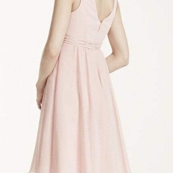 David’s Bridal sz 4 style #F15600 Royal Blue Horizon Chiffon  NWT - Picture 13 of 17